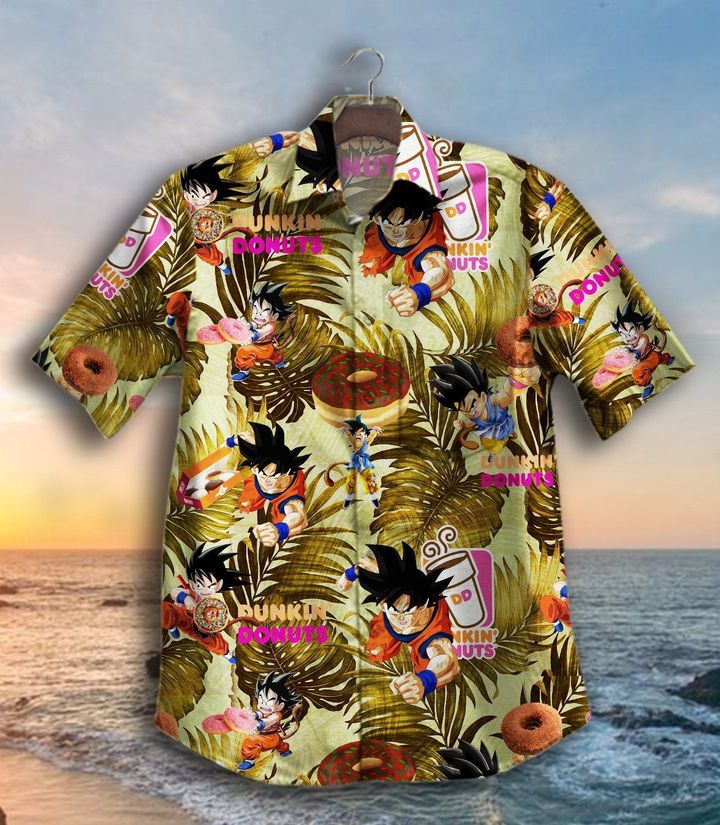 Dunkin Donuts Son Goku Hawaiian Shirt -BBS