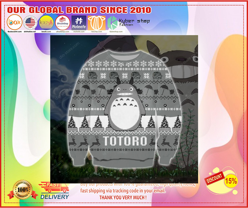 FUNNY TOTORO UGLY CHRISTMAS SWEATER 3