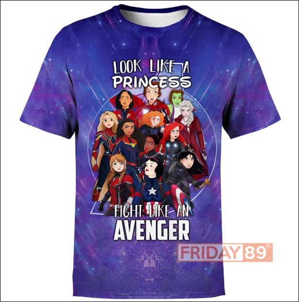 Look like a princess fight like an Avenger 3D shirt