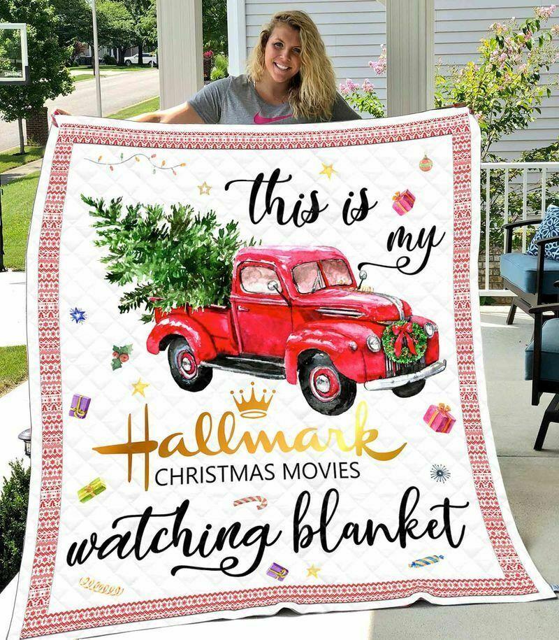 This is my hallmark christmas movie watching blanket - maria