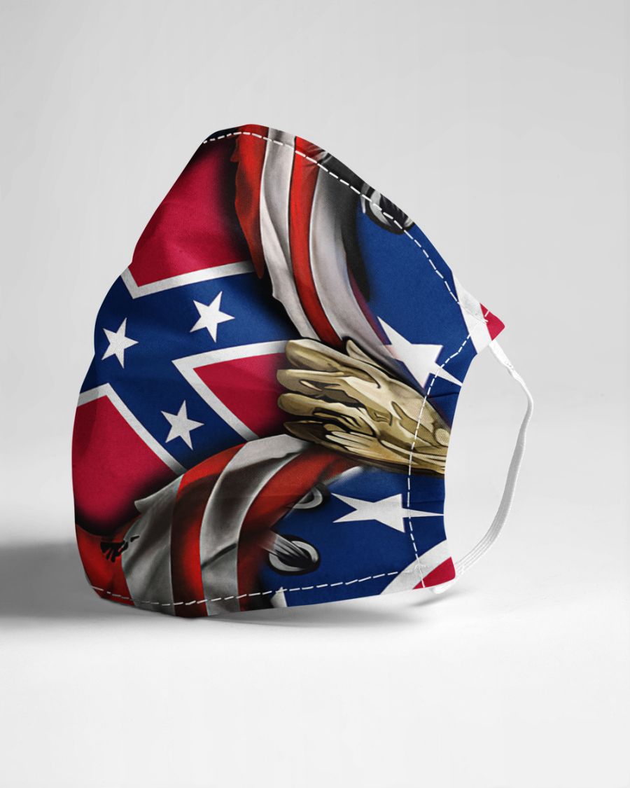 Confederate flag inside me face mask - pic 2