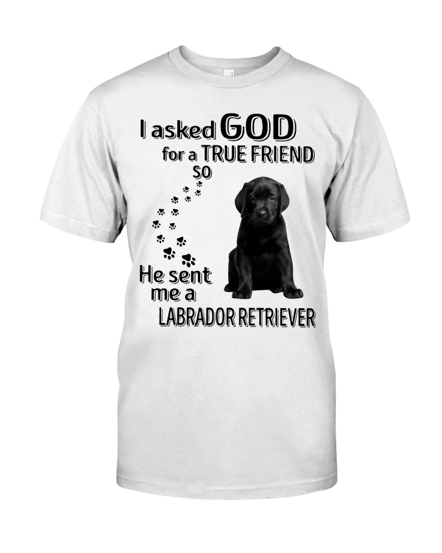 I ask god for a true friend so he sent me a labrado shirt