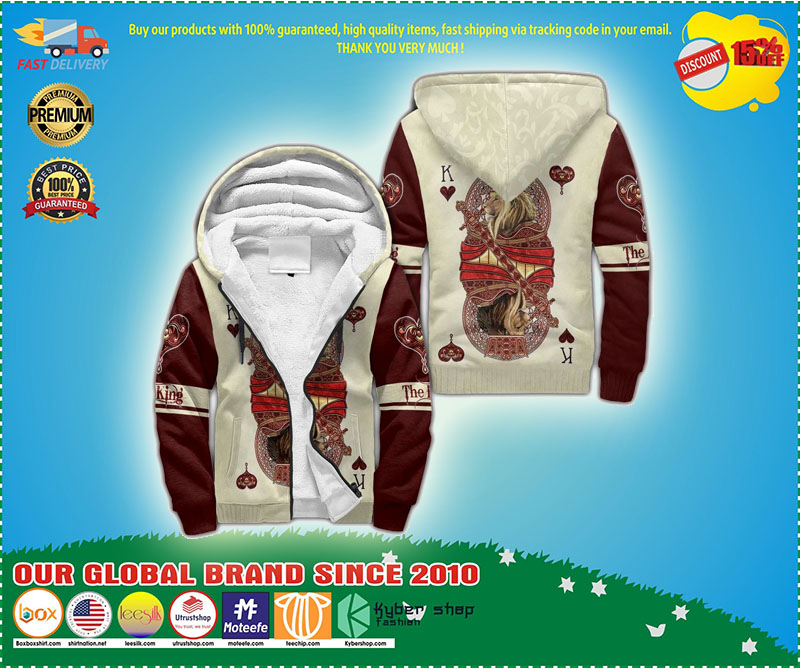 King Hearts Lion full print 3D hoodie and zip hoodie