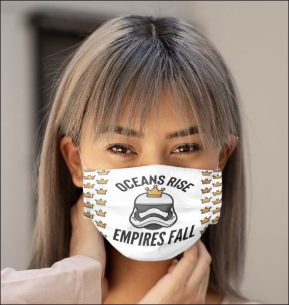 The oceans rise empres fall face mask