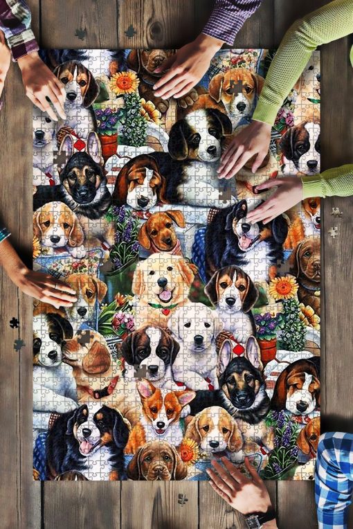 Dog Breeds Garden Jigsaw Puzzle – Hothot 190520