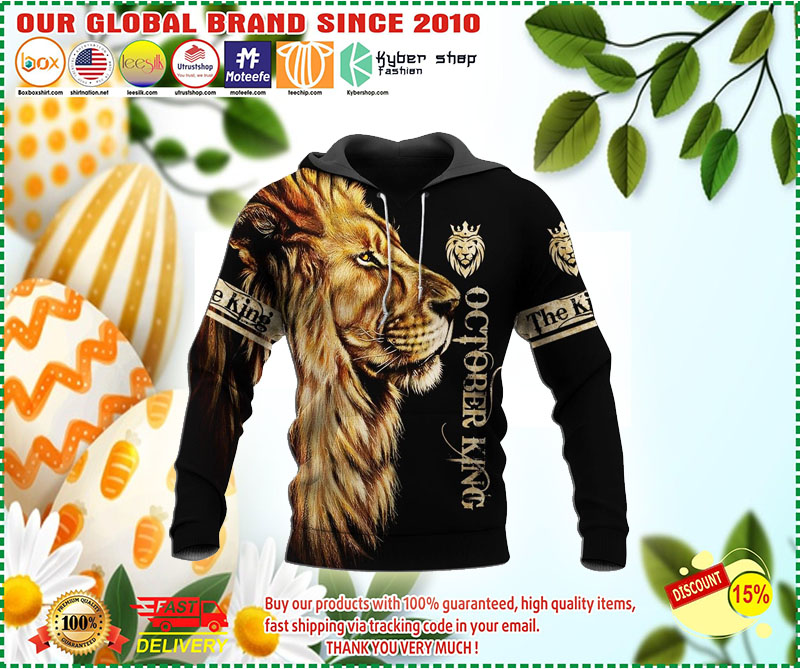 October lion king 3d full print hoodie 2