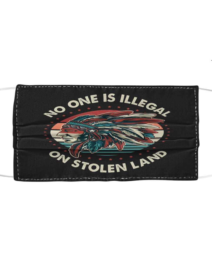 Native No one is illegal on stolen land face mask - pic 2