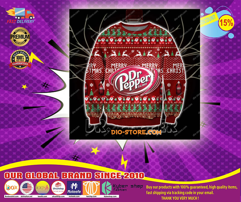 3D print knitting pattern DR pepper print ugly christmas sweater1