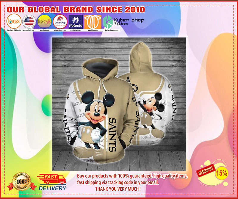 Mickey Mouse new orleans saints 3D Hoodie 4