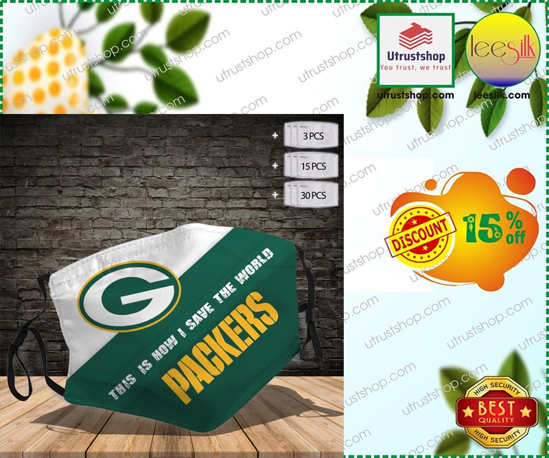 Green Bay Packers This is how I save the World face mask – LIMITED EDITION