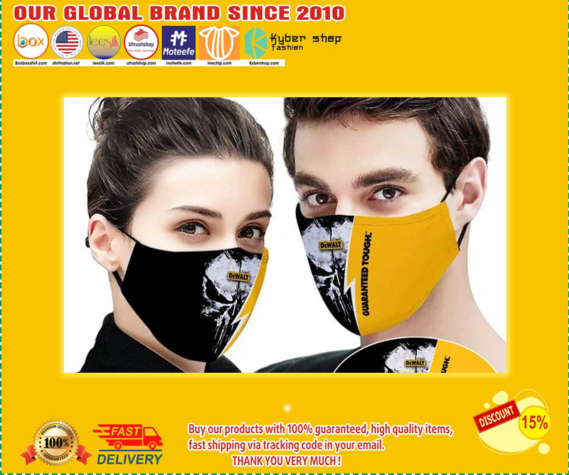 Dewalt guaranteed tough full printing face mask 3
