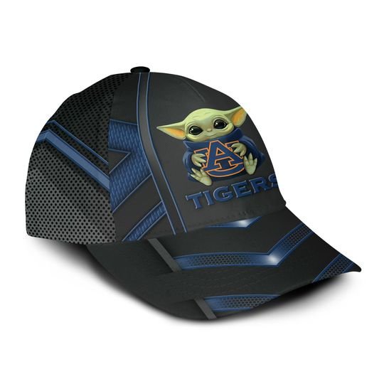 11-Auburn Tigers And Baby Yoda Classic Cap (4)