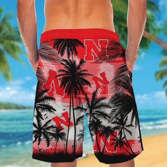 17-Nebraska Cornhuskers Tropical Hawaiian Shirt Short (4)