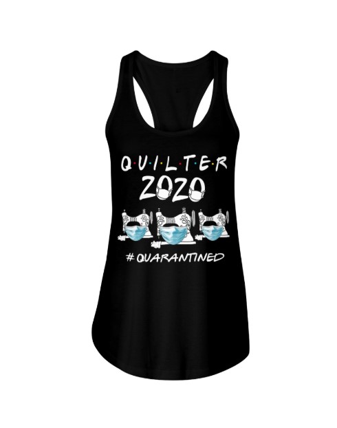 Quilter mask 2020 quarantined flowy tank
