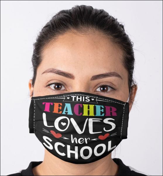 This teacher loves her school face mask