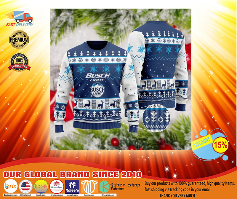 Busch light Christmas sweater3