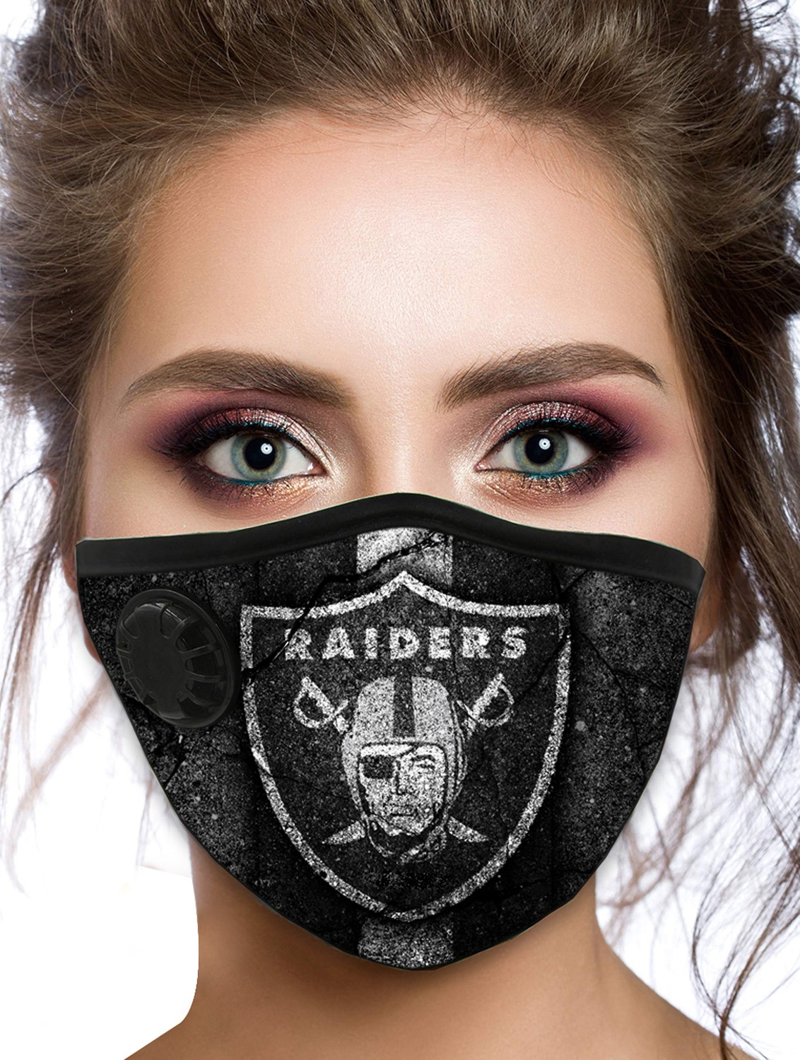 Raiders POD filter face mask