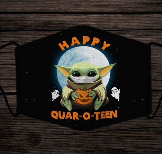 Baby Yoda happy quaroteen face mask
