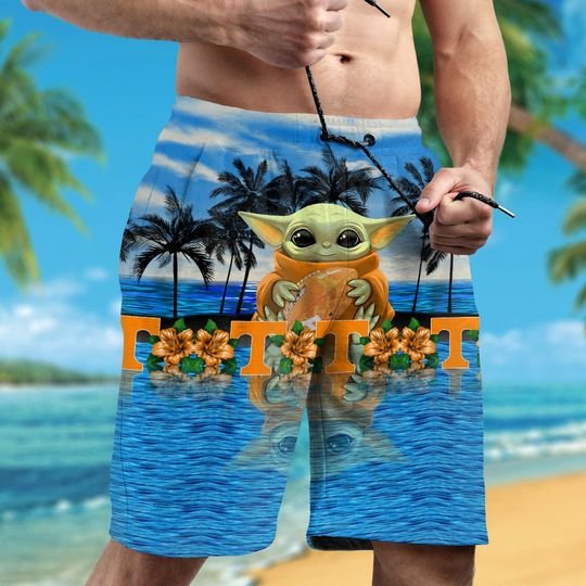 2-Tennessee Volunteers And Baby Yoda Hawaiian Shirt Short (3)