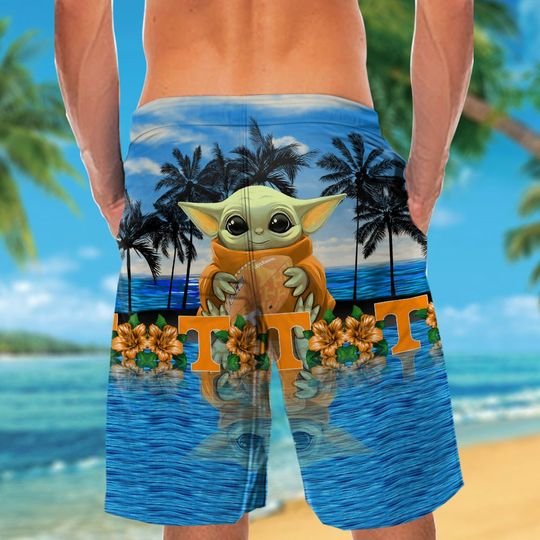 2-Tennessee Volunteers And Baby Yoda Hawaiian Shirt Short (4)