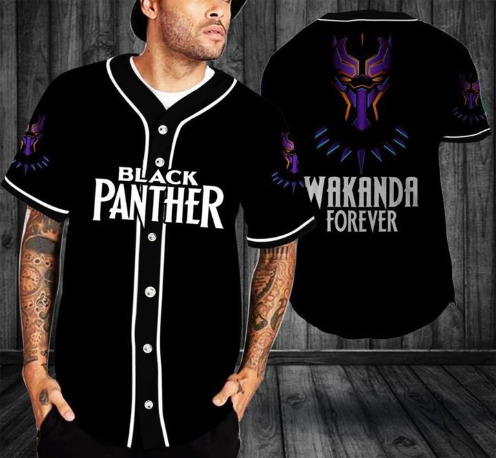 7-Black Panther Baseball Jersey (2)