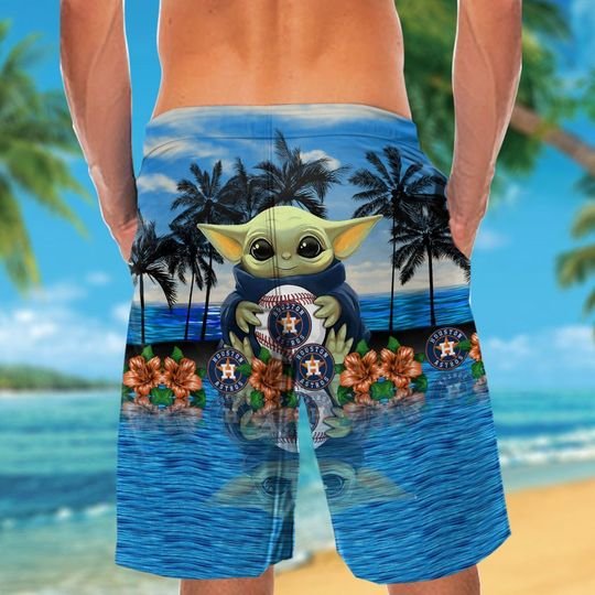 22-Houston Astros And Baby Yoda Hawaiian Shirt, Short (3)