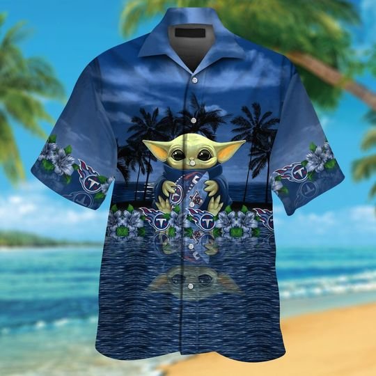 25-Tennessee Titans And Baby Yoda Hawaiian Shirt, Short (2)