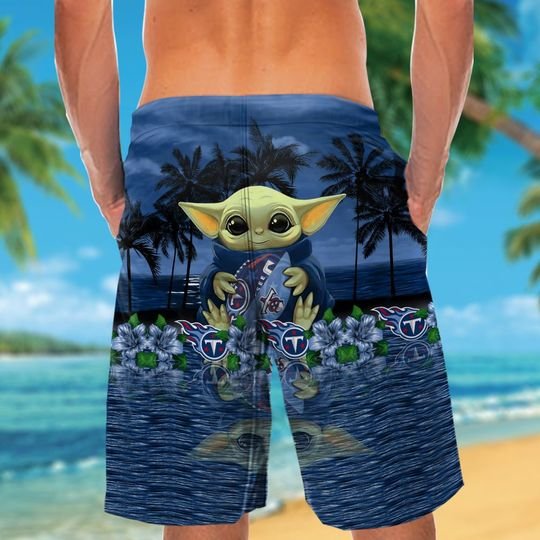 25-Tennessee Titans And Baby Yoda Hawaiian Shirt, Short (3)