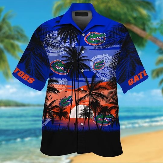 27-Florida Gators Tropical Hawaiian Shirt Short (2)