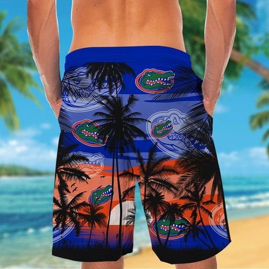 27-Florida Gators Tropical Hawaiian Shirt Short (4)