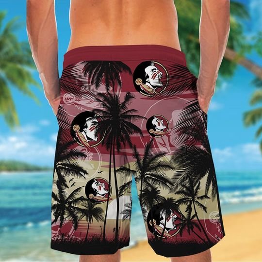 29-Florida State Seminioles Tropical Hawaiian Shirt Short (4)