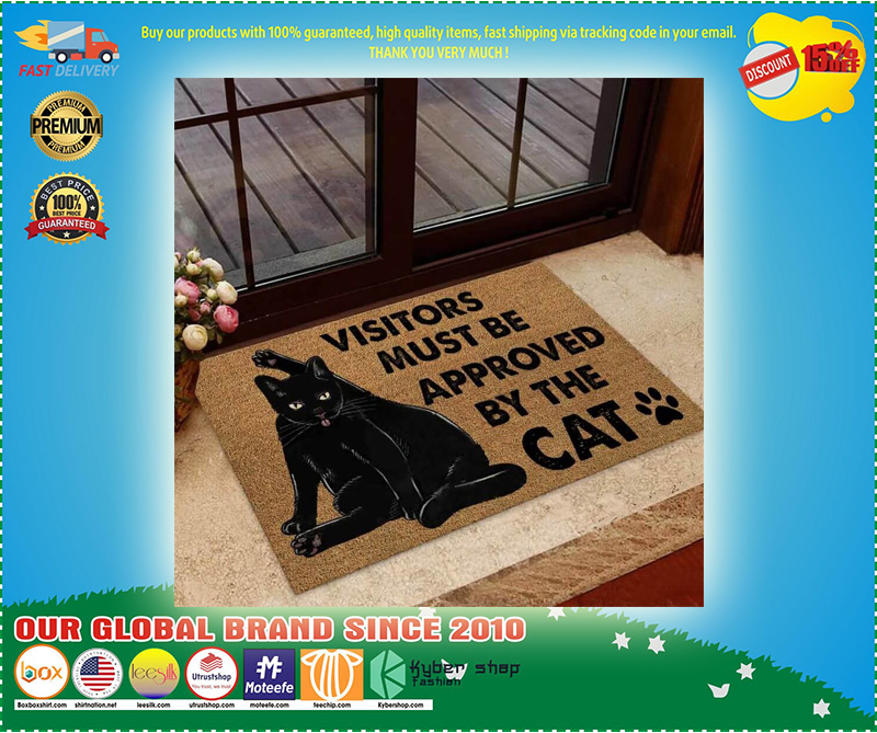 Visitor must be approved by cat doormat 2