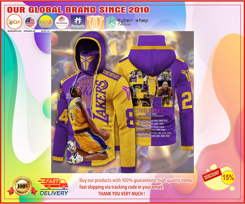 Kobe Bryant Hoodie With Gaiter 3d hoodie 3