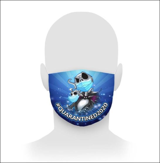 Jack Skelington quarantined 2020 face mask