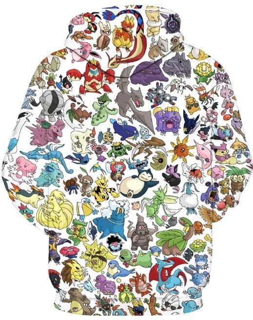 Pokemon Mash Up 3D Hoodie1