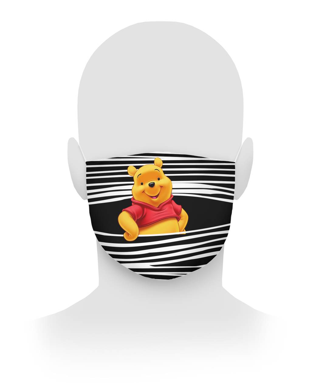 Pooh bear 3d face mask