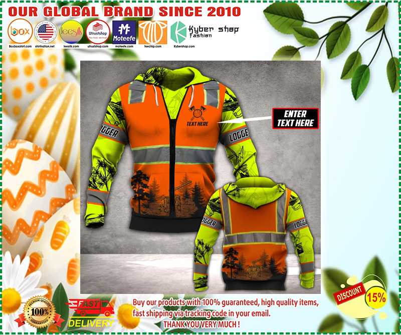 Logger safety 3d all over print hoodie 2