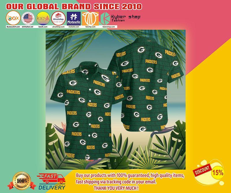 Green bay packers hawaiian shirt2