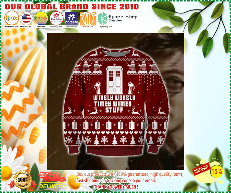 Wibbly wobbly ugly christmas sweater 2