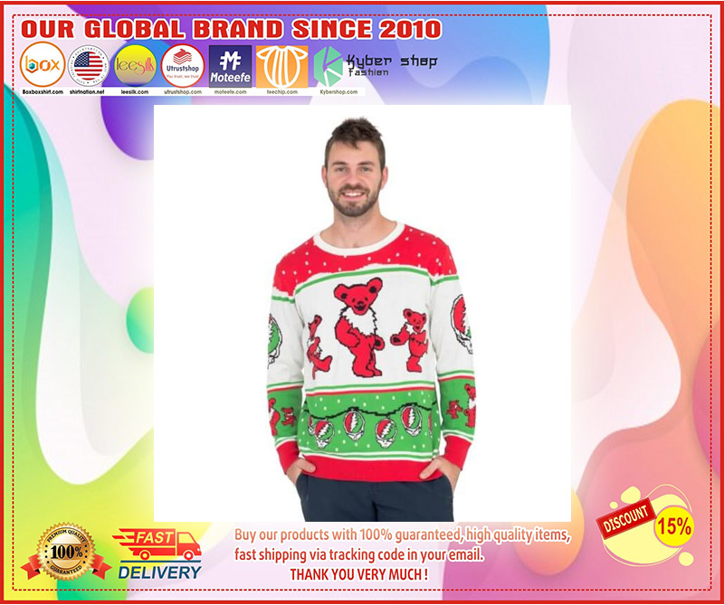 Classic Grateful Dead Dancing Bears Ugly Christmas Sweater