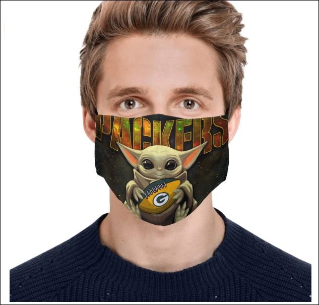 Baby Yoda hug Green Bay Packers face mask – dnstyles