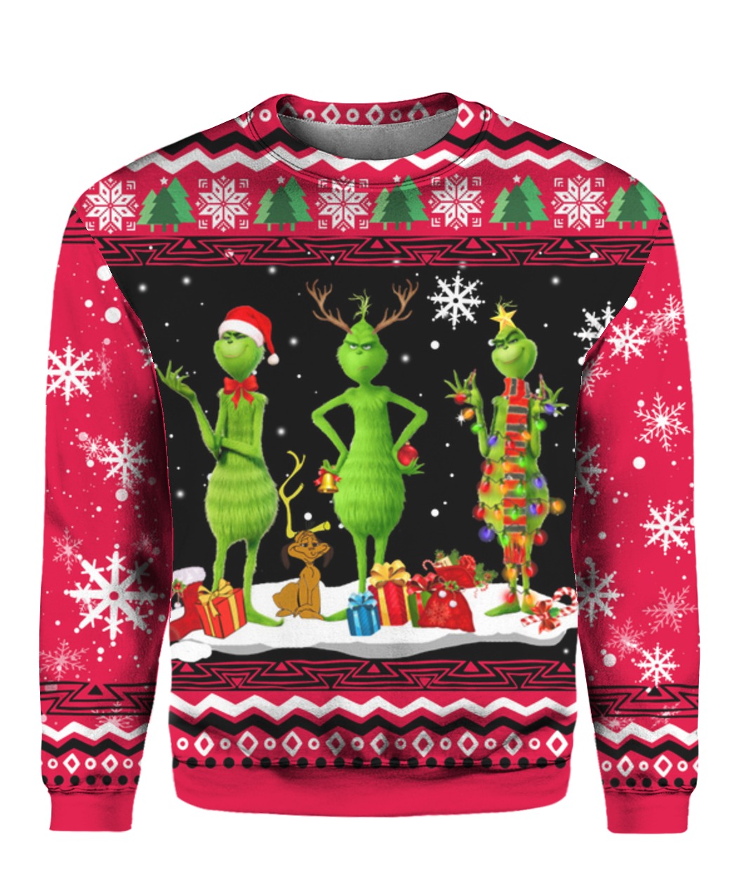 The grinch full printing ugly christmas sweater – maria