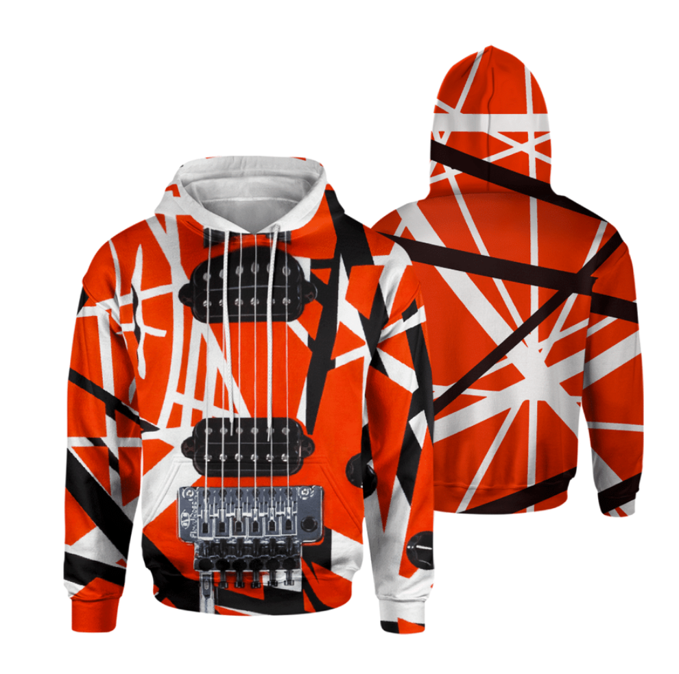 Eddie Van Halen all over printed 3D hoodie