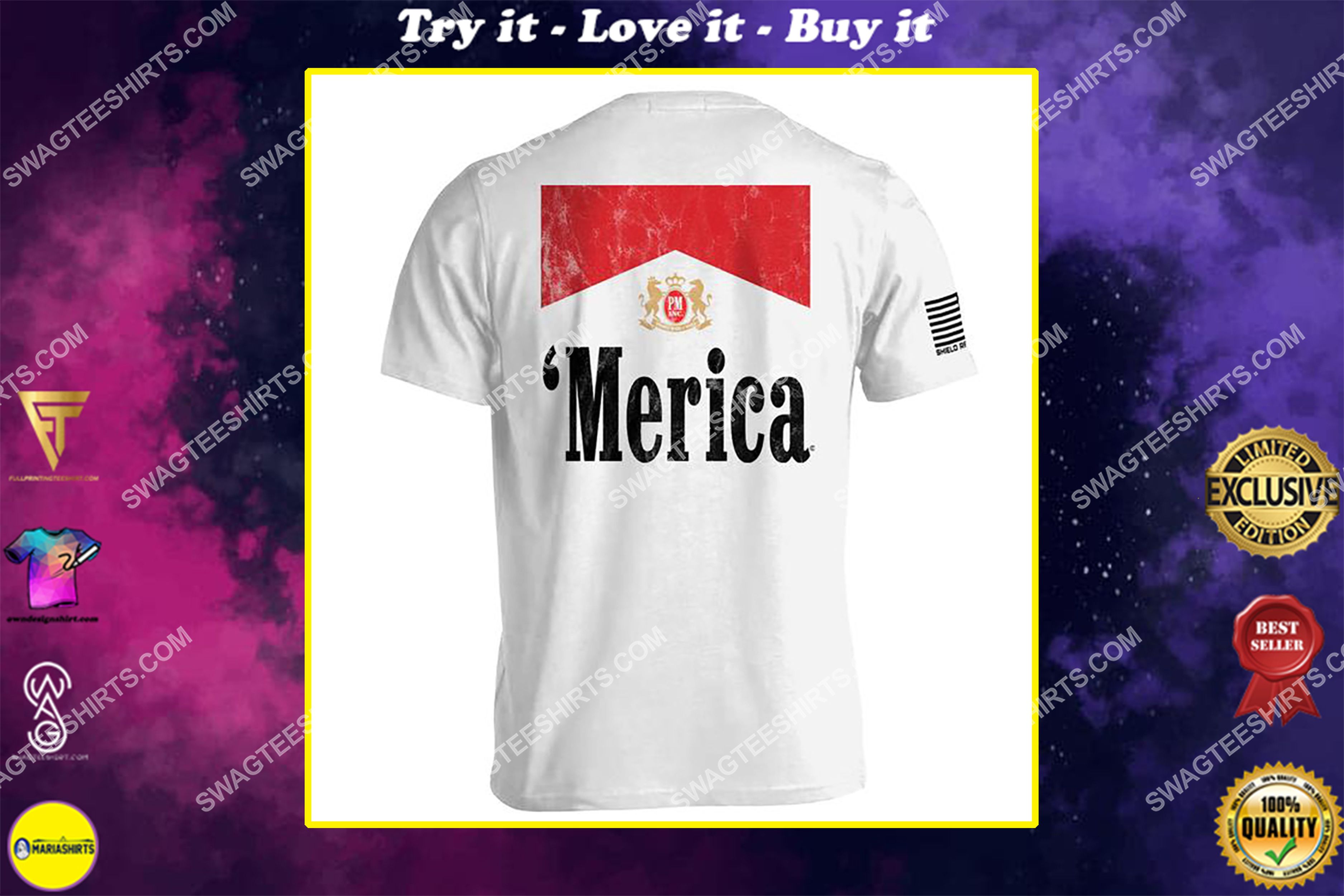 [special edition] full of freedom merica political full print shirt – maria