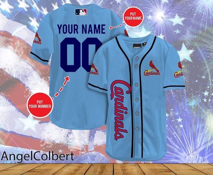 St. Louis Cardinals Personalized Name And Number Baseball Jersey Shirt – Hothot 180821