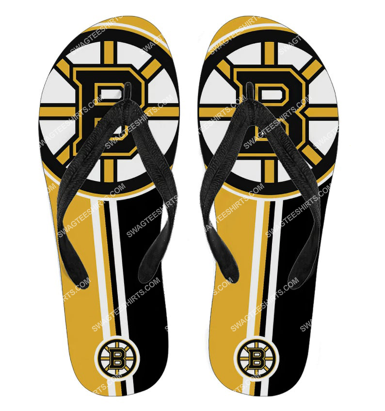 [special edition] the boston bruins nhl full printing flip flops – maria