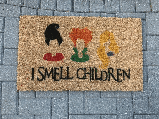 Hocus Pocus I Smell Children Doormat -BBS