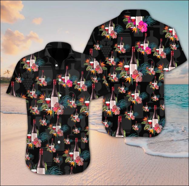 Wine flower hawaiian shirt