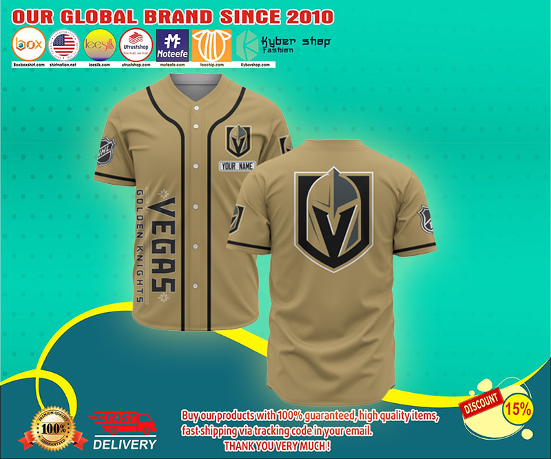 Vegas Golden Knights baseball jersey shirt 3