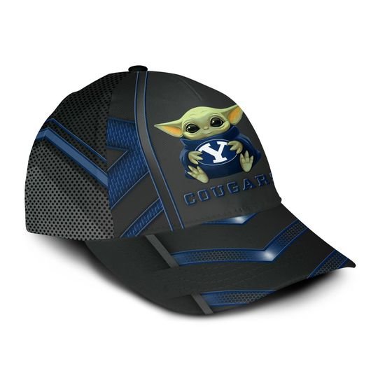 4-BYU Cougars And Baby Yoda Classic Cap (4)